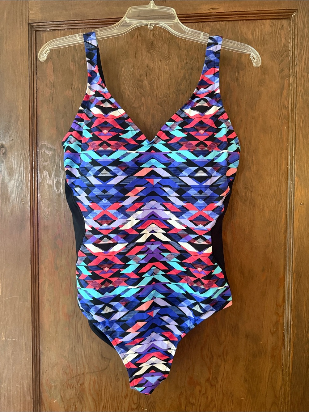 Target Women’s Multi-Color Geometric One-Piece Swimsuit